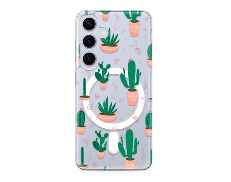 Futrola silikonska print MagSafe - Samsung S921 Galaxy S24 5G cactus (MS).