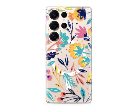 Futrola silikonska print MagSafe - Samsung S938 Galaxy S25 Ultra 5G rainbow palm (MS).