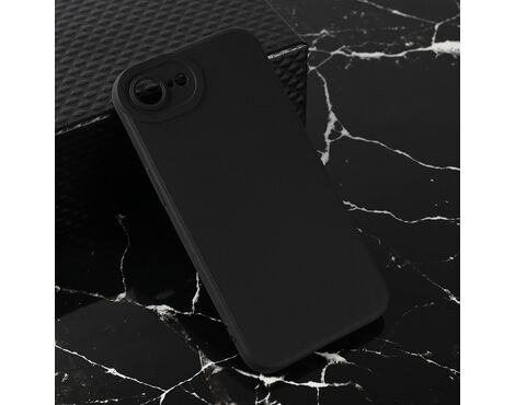 Silikonska futrola Teracell Giulietta - iPhone 16e 6.1 mat crna.