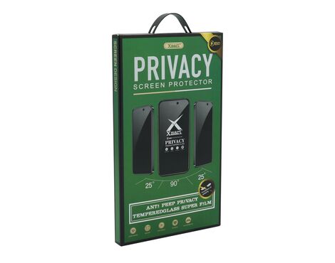 Zastitna folija za ekran GLASS X mart 9D PRIVACY - iPhone 13/13 Pro/14/16E (6.1) (MS).