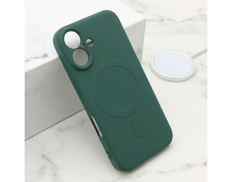 Futrola VELVET TOUCH MagSafe - iPhone 16 (6.1) tamno zelena (MS).