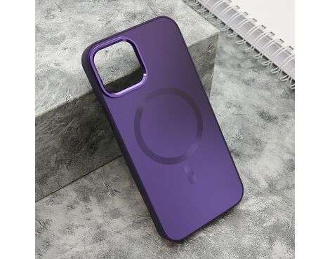 Futrola COLOR METAL MagSafe - iPhone 12/12 Pro (6.1) ljubicasta (MS).