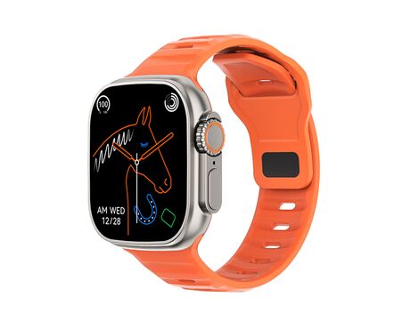 Smart Watch DT8 Ultra narandzasti (silikonska narukvica) (MS).