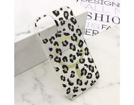 Futrola LEOPARD MagSafe - iPhone 13 (6.1)/iPhone 14 (6.1) crna (MS).