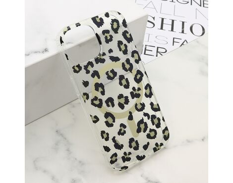 Futrola LEOPARD MagSafe - iPhone 15 crna (MS).