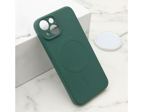 Futrola VELVET TOUCH MagSafe - iPhone 15 tamno zelena (MS).