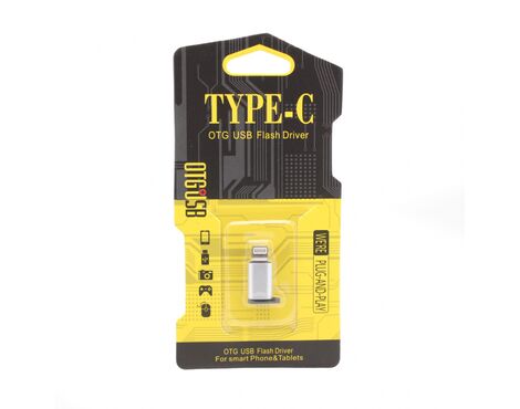 Adapter Micro USB na iPhone srebrni.