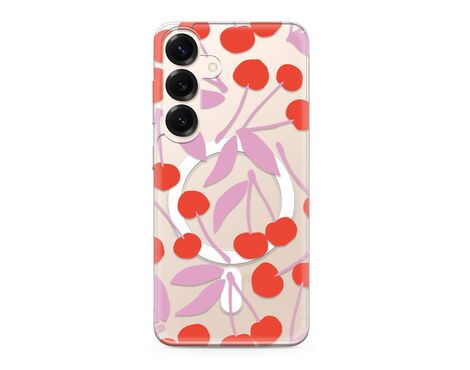 Futrola silikonska print MagSafe - Samsung S931 Galaxy S25 5G cherry (MS).