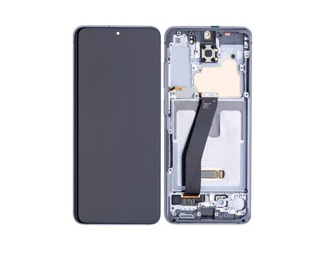 LCD displej (ekran) - Samsung G980F Galaxy S20 + touchscreen WITH FRAME black (crni) OLED.
