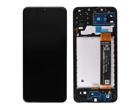 LCD displej (ekran) - Samsung A135 Galaxy A13 4G + touchscreen + frame black (crni) CHO rev 5.7.