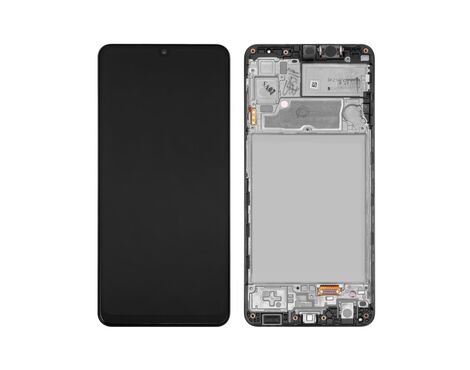 LCD displej (ekran) - Samsung A225/Galaxy A22 + touchscreen + frame black (crni) A+ OLED.