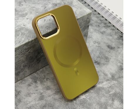 Futrola COLOR METAL MagSafe - iPhone 12/12 Pro (6.1) zlatna (MS).