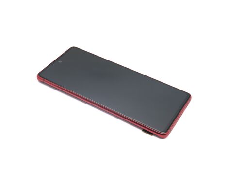 LCD displej (ekran) - Samsung G780 Samsung G780F Galaxy S20 FE + Touch screen + frame red Full ORG EU (MS).