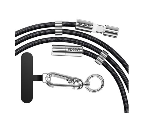 USB data kabl Moxom MX-CB313 Type-C to Lightning strap crni (MS).