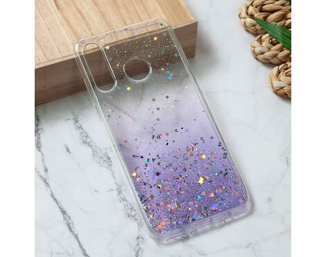 Silikonska futrola Glitter - Huawei P30 Lite ljubicasta.