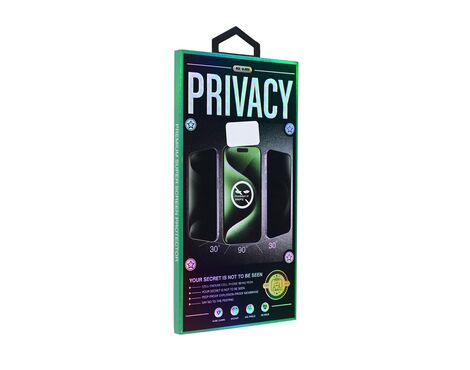 Zastitno staklo Tempered Glass Privacy 2.5D full glue - iPhone 16 Pro Max 6.9 crna.