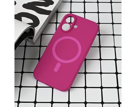 Futrola Magsafe Pure color - iPhone 16 6.1 tamno pink.