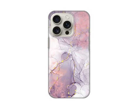Silikonska futrola PRINT - iPhone 16 Pro Pink Marble.
