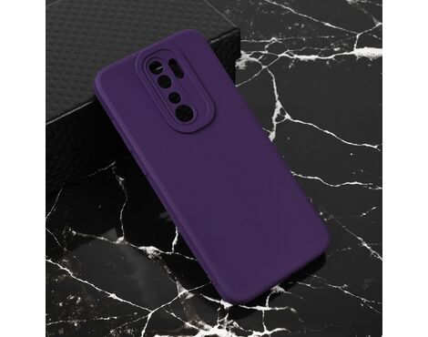Silikonska futrola Teracell Giulietta - Xiaomi Redmi Note 8 Pro mat tamno ljubicasta.