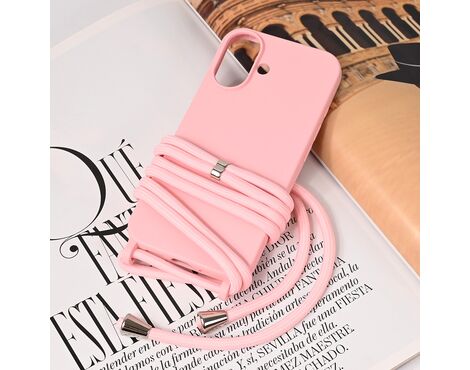 Futrola Crossbody - iPhone 16 6.1 roze.