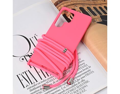 Futrola Crossbody - Samsung S938 Galaxy S25 Ultra pink.