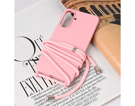 Futrola Crossbody - Samsung A566 Galaxy A56 roze.
