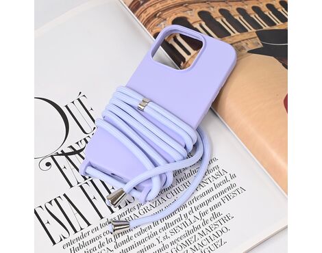 Futrola Crossbody - iPhone 16 Pro ljubicasta.