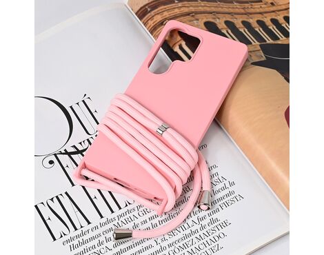 Futrola Crossbody - Samsung S938 Galaxy S25 Ultra roze.