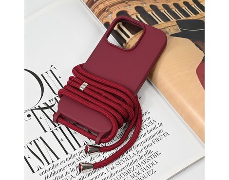 Futrola Crossbody - iPhone 16 Pro bordo.