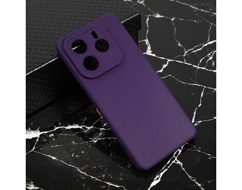 Silikonska futrola Teracell Giulietta - Xiaomi Redmi Note 14 5G mat tamno ljubicasta.