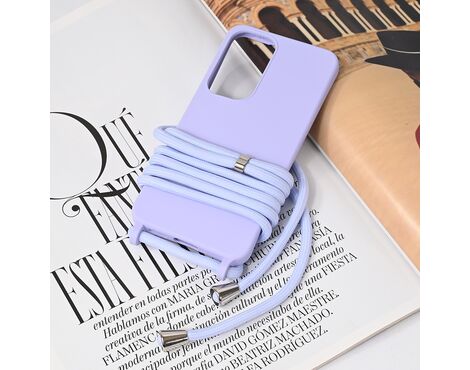 Futrola Crossbody - Samsung S931 Galaxy S25 ljubicasta.