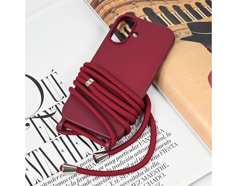 Futrola Crossbody - iPhone 16 6.1 bordo.