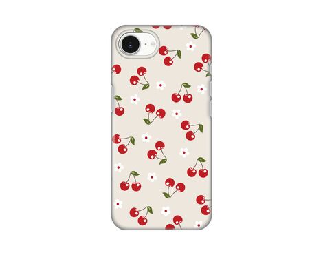 Silikonska futrola PRINT - iPhone 16e Cherry and Flowers.