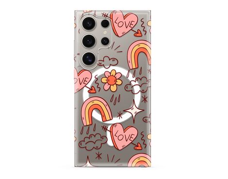 Futrola silikonska print MagSafe - Samsung S928 Galaxy S24 Ultra 5G love (MS).