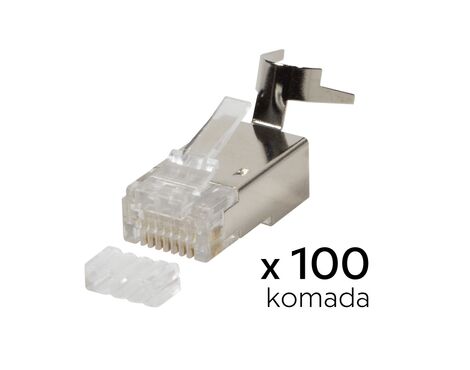 Konektor RJ45 metal CAT 7 100 kom.