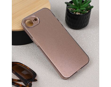 Futrola Sparkle Dust - iPhone 16e roze zlatna.