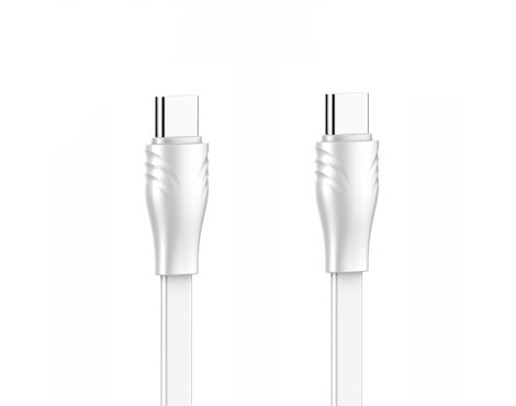 Data kabl LDNIO LC131-C 65W Type C na Type C beli 1m.
