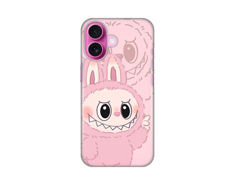 Silikonska futrola PRINT - iPhone 16 6.1 La Bubu Pink.