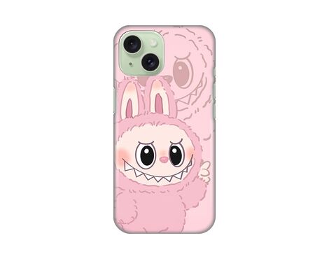 Silikonska futrola PRINT - iPhone 15 La Bubu Pink.