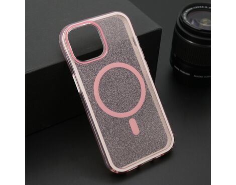 Futrola CRYSTAL MagSafe - iPhone 15 roze (MS).