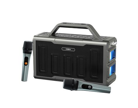 Zvucnik bluetooth Moxom MX-SK89 sa dva mikrofona crni (MS).