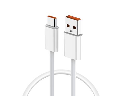 Data kabl Pluginn fast 25W USB na Type C beli 2m.