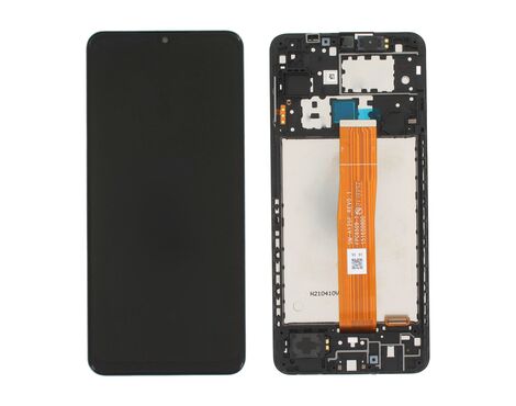 LCD displej (ekran) - Samsung A125 Galaxy A12 + touchscreen + frame black (crni) Service Pack ORG/GH82-24490A.