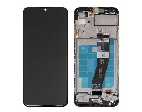 LCD displej (ekran) - Samsung A037 Galaxy A03s + touchscreen + frame black (crni) Service Pack ORG/GH81-21233A.