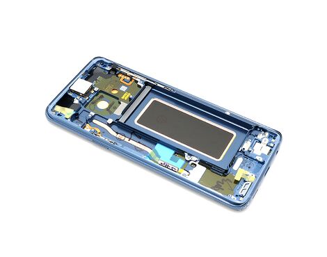 LCD displej (ekran) - Samsung G960 Galaxy S9 + Touch screen + frame blue Full ORG EU (GH97-21696D/21679D) (MS).
