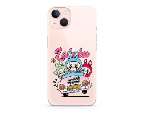 Silikonska futrola ultra tanka (skin) PRINT CLEAR - iPhone 13 (6.1) LBB004 (MS).