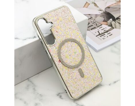 Futrole GLAM GLOW MagSafe - Samsung A556 Galaxy A55 5G siva (MS).