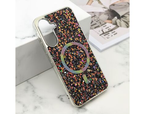 Futrole GLAM GLOW MagSafe - Samsung A566 Galaxy A56 5G crna (MS).