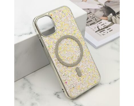 Futrole GLAM GLOW MagSafe - iPhone 11 (6.1) siva (MS).