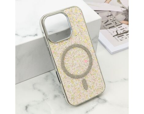 Futrole GLAM GLOW MagSafe - iPhone 16 Pro (6.3) siva (MS).
